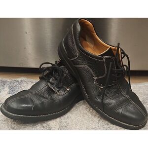Johnston & Murphy Black Leather Lace-Up Oxford Men's Casual Shoes Size 11